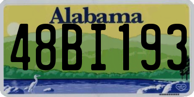 AL license plate 48BI193