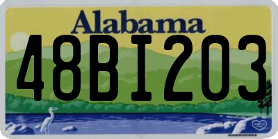 AL license plate 48BI203