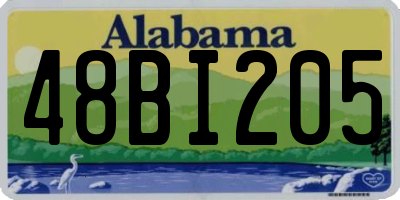 AL license plate 48BI205