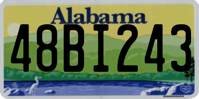 AL license plate 48BI243