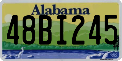AL license plate 48BI245