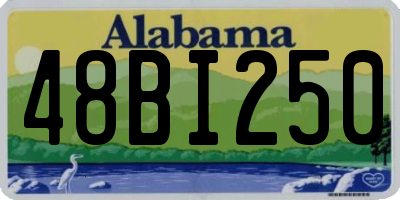 AL license plate 48BI250