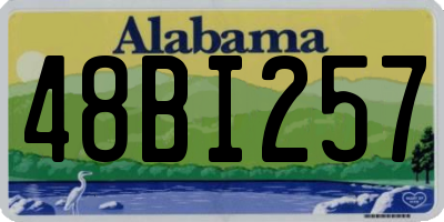 AL license plate 48BI257