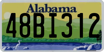 AL license plate 48BI312