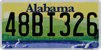 AL license plate 48BI326