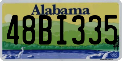 AL license plate 48BI335