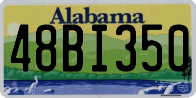 AL license plate 48BI350