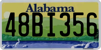 AL license plate 48BI356