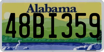 AL license plate 48BI359