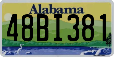 AL license plate 48BI381