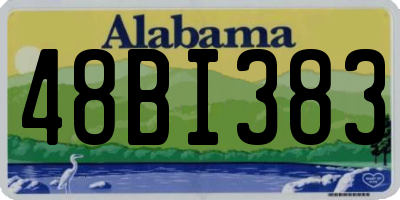 AL license plate 48BI383