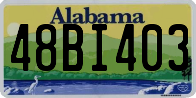 AL license plate 48BI403