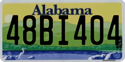 AL license plate 48BI404