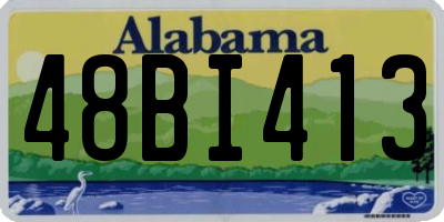 AL license plate 48BI413