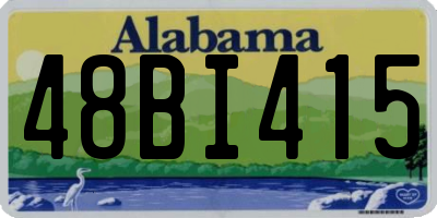 AL license plate 48BI415