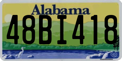 AL license plate 48BI418