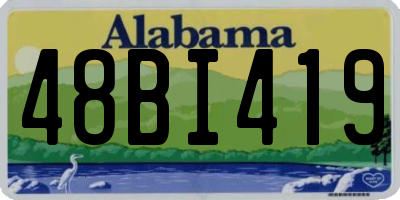 AL license plate 48BI419