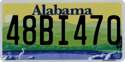 AL license plate 48BI470