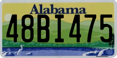 AL license plate 48BI475