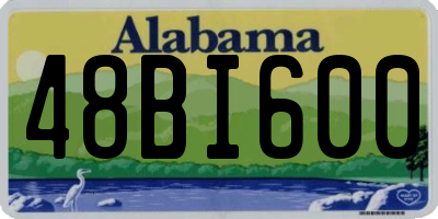 AL license plate 48BI600