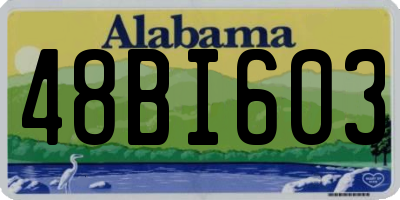 AL license plate 48BI603
