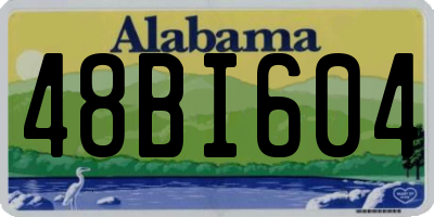 AL license plate 48BI604