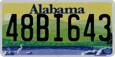 AL license plate 48BI643