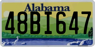 AL license plate 48BI647