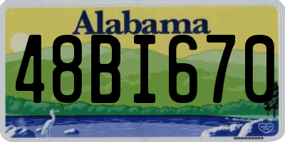 AL license plate 48BI670