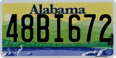 AL license plate 48BI672