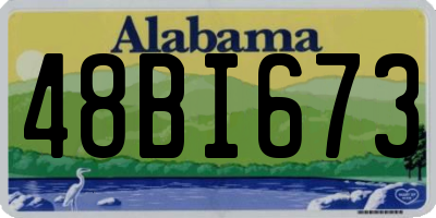 AL license plate 48BI673