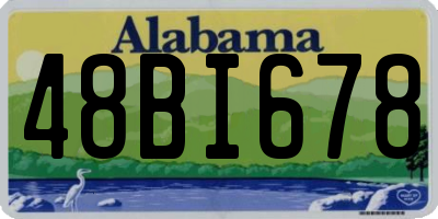 AL license plate 48BI678