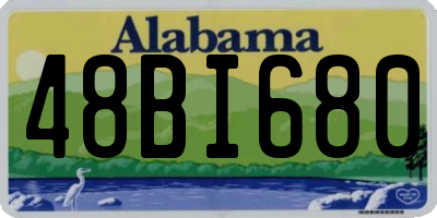 AL license plate 48BI680