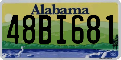 AL license plate 48BI681