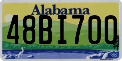 AL license plate 48BI700