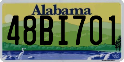 AL license plate 48BI701
