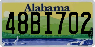 AL license plate 48BI702