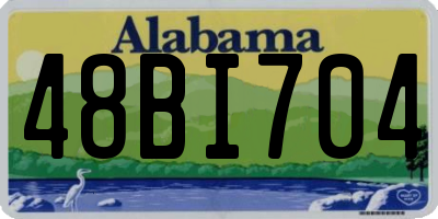 AL license plate 48BI704