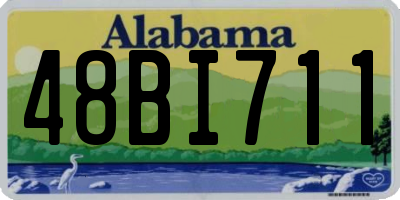 AL license plate 48BI711