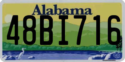 AL license plate 48BI716