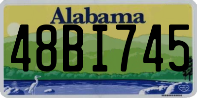 AL license plate 48BI745