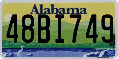 AL license plate 48BI749