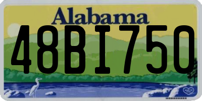 AL license plate 48BI750