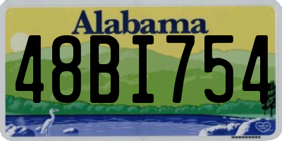 AL license plate 48BI754