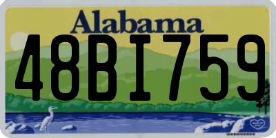 AL license plate 48BI759