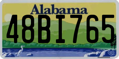 AL license plate 48BI765