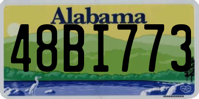 AL license plate 48BI773
