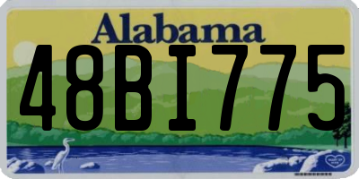 AL license plate 48BI775