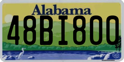 AL license plate 48BI800