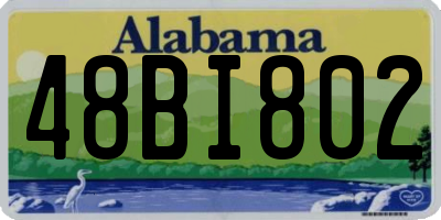 AL license plate 48BI802